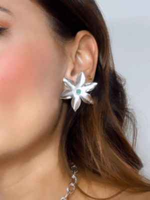 aretes en plata, joyería artesanal